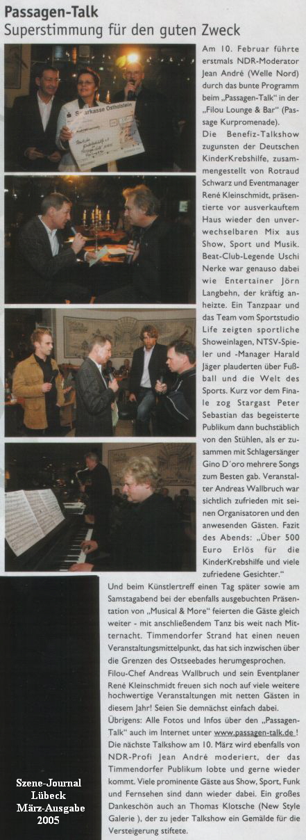 Szene-Journal
     Lübeck
      März-Ausgabe
     2005